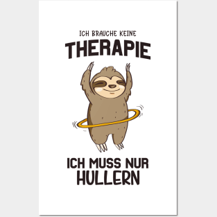 Hullern Faultier lustiger Spruch Posters and Art